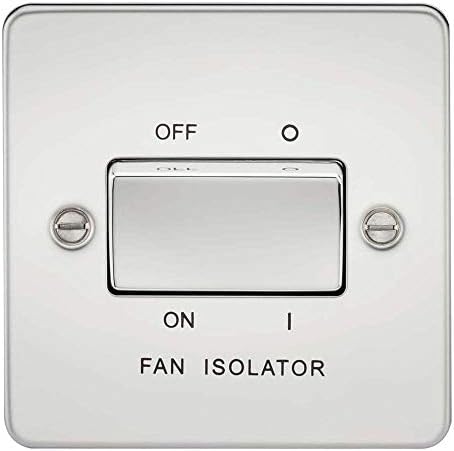 Knightsbridge FP8900BB Brushed Brass FPAV8900BB Flat Plate 115V/230V Dual Voltage Shaver Socket Black Insert, 230 V