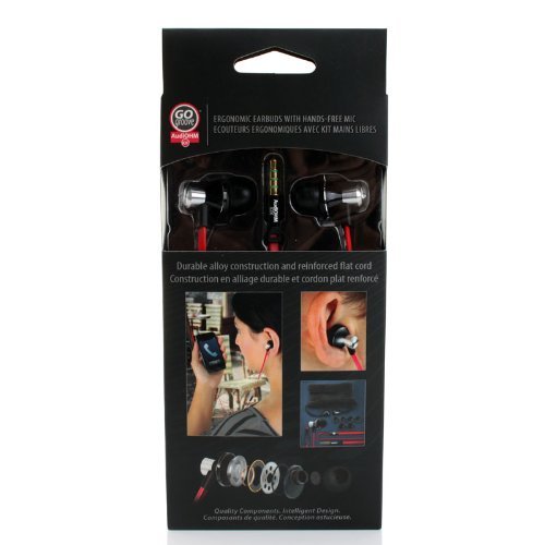 Gogroove Auriculares Intrauriculares / Cascos In Ear Fitness Deporte / Auriculares Cancelación de Ruido y Micrófono - Para Huawei P8 Lite Moto G BQ Aquaris Samsung Galaxy J5 J7 iPhone 6 7 DOOGEE y más