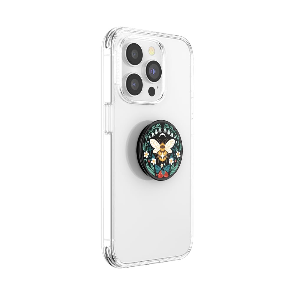 PopSockets : PopGrip - Supporto e maniglia allungabili con parte superiore sostituibile per smartphone e tablet - Bee Boho