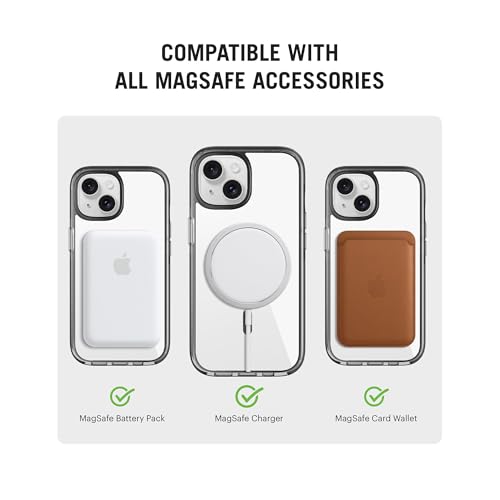 Image of DailyObjects Stride 3.0 Clear Magnetic Protective Case Cover Compatible with iPhone 13 |Magsafe|Camera & Body Protection|Anti Shock,Scratch Resistant|Precise Cutouts Design|Wireless Charging-Clear