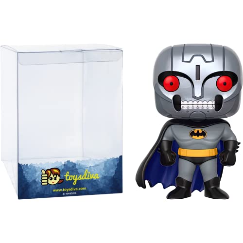 Funko B a t m a n [Robot] (Chase): P o p ! Heroes Vinyl Figurine Bundle with 1 Compatible 'ToysDiva' Graphic Protector (193-13645 - B/A)