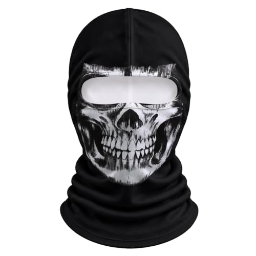 Men Halloween Skull Printed Balaclava Face Mask Winter Novelty Headwear - image 6