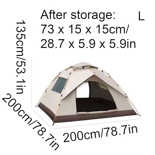 Carpa automática para camping, fácil de instalar, color gris miniatura 2
