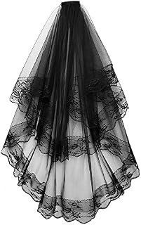 CICILIAYA Bridal Veil Women's Printing Tulle Short Bachelorette Party Wedding Veil With Comb for Wedding Hen Halloween Party