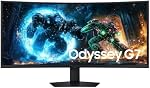 SAMSUNG Moniteur de jeu incurvé 40 pouces Odyssey G7 WUHD VA 180Hz 1ms VESA DisplayHDR 600 Freesync PIP DP + HDMI + USB A à B - (LS40FG756ENXZA) [Version Canada]