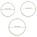 Caydo 3 Size Embroidery Hoops Big Size 8 inch, 10 inch, 12 inch Wooden Round Adjustable Bamboo Circle Cross Stitch Hoop Ring for Art Craft Handy Sewing