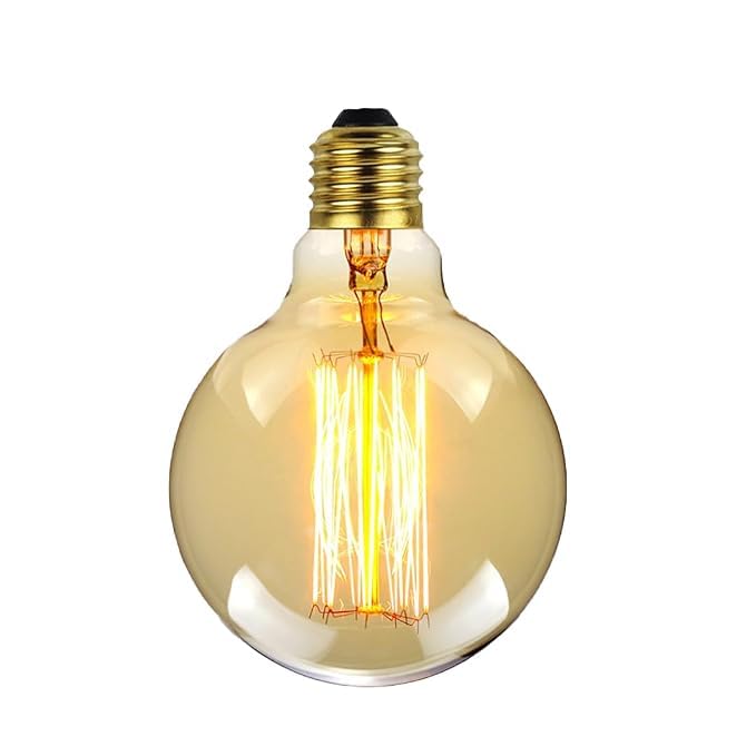 Fizzytech G80 LED Filament Globe Bulb, Warm White 3500K, Clear Glass Decorative Edison Light, E26/E27 Standard Base, Energy Efficient Lamp for Home, Bedroom, Living Room, Café & Restaurant – Pack of 1-image-33