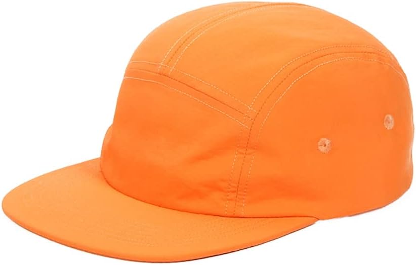 VIDI Men's 5 Panel Cap Unisex Solid Colors Flat Brim Nylon Quick Dry Baseball Gorros Women Outdoor Waterproof Hip Hop Hat
