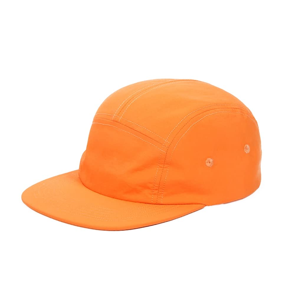 Berretto da Uomo 5 Pannello Unisex Colori Solidi Piatti Brim Nylon Quick Dry Baseball Gorros Women Outdoor Impermeabile Hip Hop Hat(3-Pack)