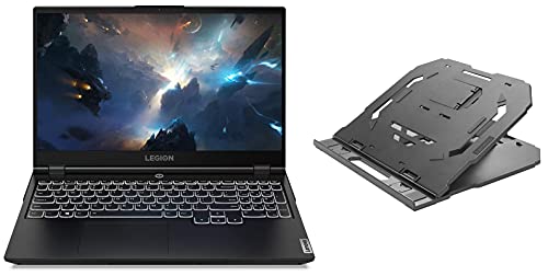 Image of Lenovo Legion 5 10th Gen Intel Core i5 39.62cm (15.6 inch) FHD IPS 250Nits Gaming Laptop (8GB /512GB SSD /Win10 /120 Hz /NVIDIA GTX 1650 4GB GDDR6 /Phantom Black /2.3Kg), 82AU00PMIN 2-in-1 Laptop Stand +