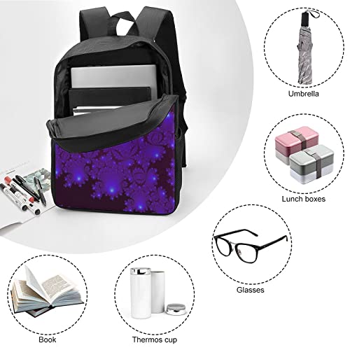 Sac à dos imprimé en 3D Fractal cartable scolaire mixte grand format 17"
