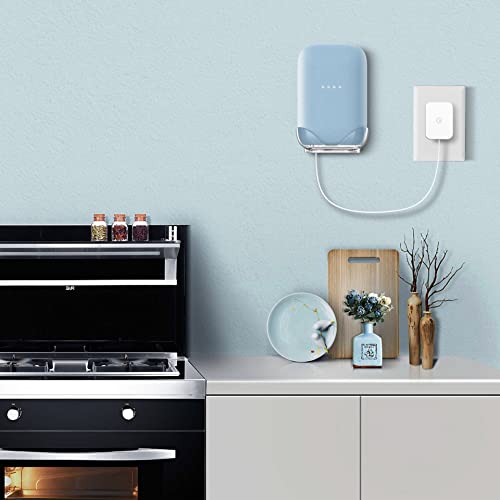 Fixation murale Google Nest Audio support transparent avec passe câble intégré modèle JG02