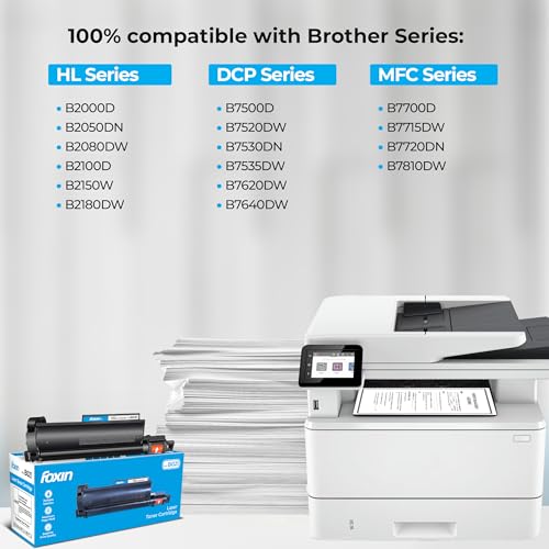 Image of Foxin FTC B021 Toner Cartridge for Brother TN B021 Compatible with HL-B2000, B2080DW, B2100DB, B2180DWB DCP-B7500D, B7535DW, B7600DB, B7640DWB, B7620DWB MFC-B7700D,B7715DW,B7720DN,B7810DW | 1pc