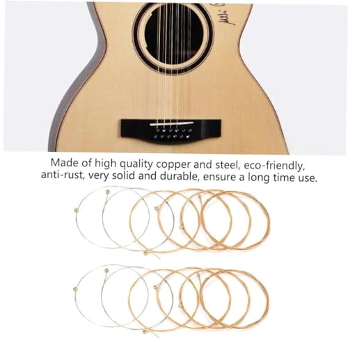 Buying Guide Folk Guitar Strings Set 12 Steel Replacement Strings