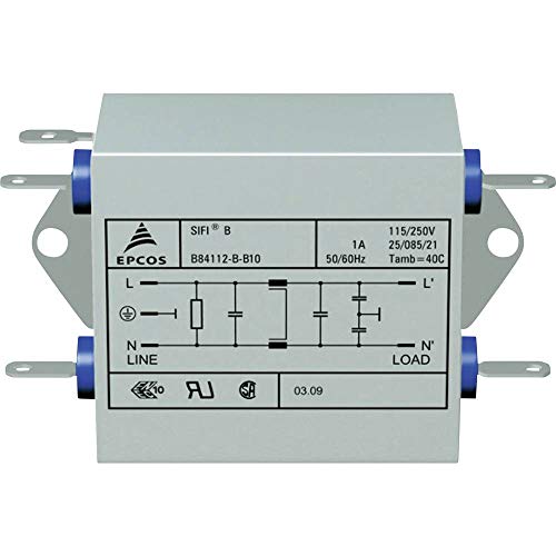 TDK Filtre antiparasite B84112BB30 ignifugé 250 V/AC 3 A 10 mH (L x l x H) 76.5 x 45 x 28.6 mm 1 pc(s)