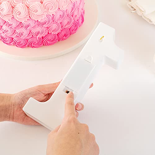Image of Restaurantware Illumify 7.1 x 1.2 x 8.7 Inch Light Up Number 1 Durable Marquee LED Light - Number 1 Touchproof White Plastic Party Light Keyhole Slot For Parties Weddings Or Special Events