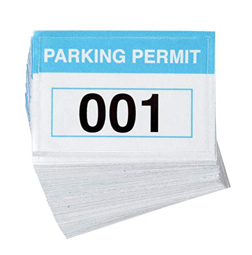 Preisvergleich Produktbild Parkausweis reflektierender Parkausweis, temporärer Parkausweis, Parkplatz-Management, Blau, 5,1 x 7,6 cm