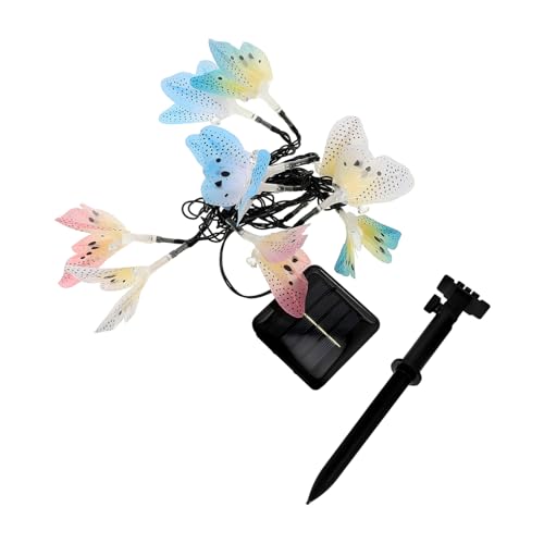 Garneck 10pcs Solar Garden Lights Outdoor Pathway String Solar Powered Decorative Landscape Lights for Yard Patio Lawn