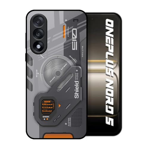 Image of Designer Tempered Glass Back Case Cover Compatible with OnePlus Nord 5 5G | Tech Lifestyle