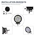 YITAMOTOR LED LIight Bar 4PCS 4Inch 27W Round Work Light Pod Lights Spot Beam Off Road Driving Fog Waterproof Truck Car ATV SUV Boat 4WD ATV 12V, 2 Years Warranty