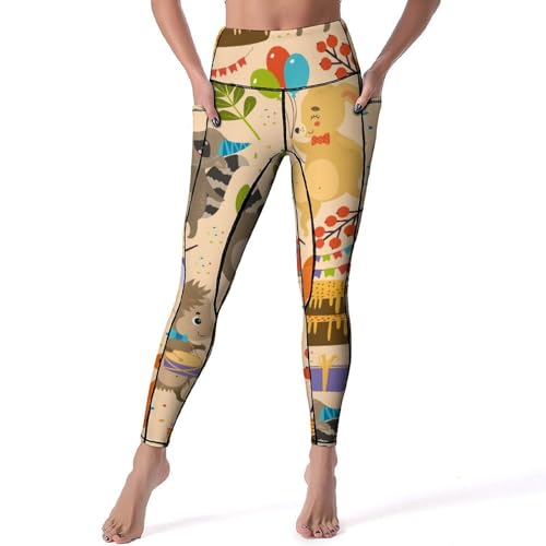 Legging de sport femmes Lapin Raton Laveur parfait pour votre jogging quotidien