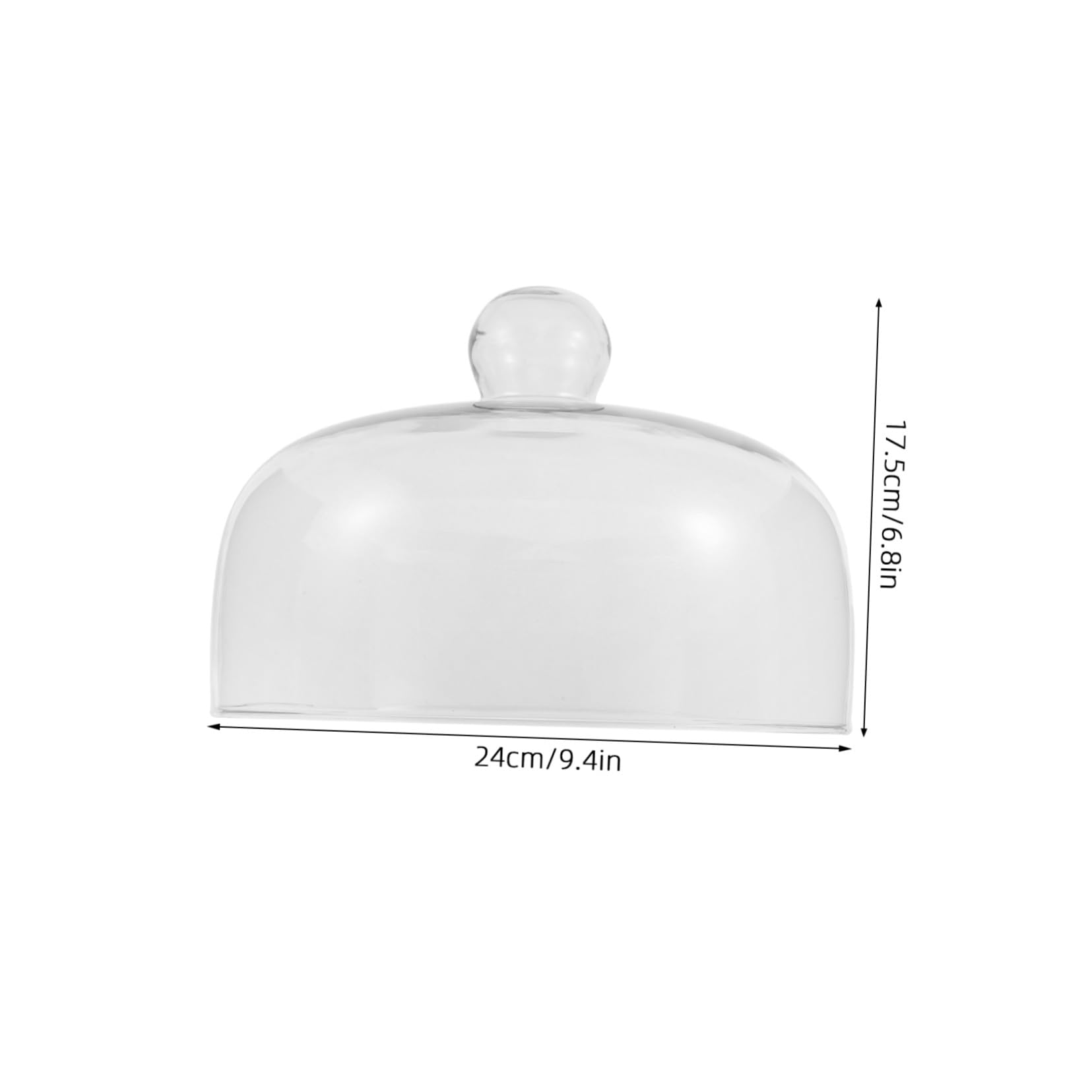 VANZACK Tapa de Vidrio para Microondas de 24cm Antisalpicaduras