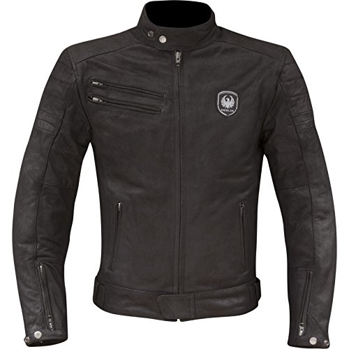 Merlin Alton Giubbotto moto in pelle, nero, 4XL