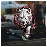 Wolf Claw Decal Fierce Wolf Paw Print Sticker, Waterproof Vinyl for Car, Truck, Laptop, Window, Motorcycle, Animal Lover Gift, Wild Art Decor 7 Inches