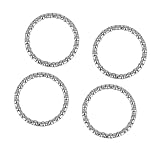 Gyrodymix Cuscinetto A Sfera Argentato 4 Pezzi per Bicicletta Acciaio