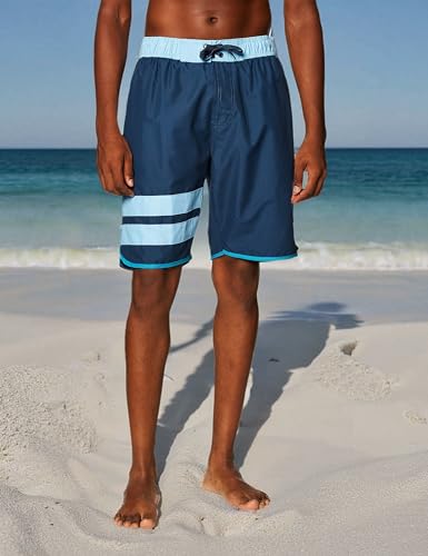 Image of Kanu Surf Men's Big Viper Extended Size Stripe Swim Trunk