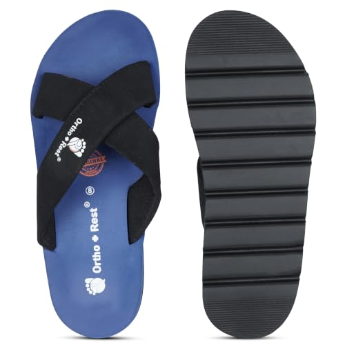 Image of Ortho + Rest Men's Orthopedic Cross Strap Flip Flops
