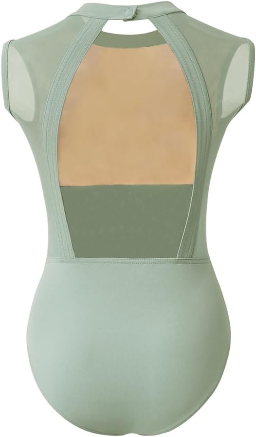 ROYAL SMEELA Women’s Camisole Backless Leotard Turtleneck Ballet for Women Ballet Costumes Dance Leotards Bodysuit