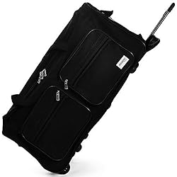 Maletas Crepier Con Ruedas Deuba Bolso de Viaje XL Negro 85L 70x36x34cm Trolley Bolso Deportivo Maleta con Ruedas y Candado