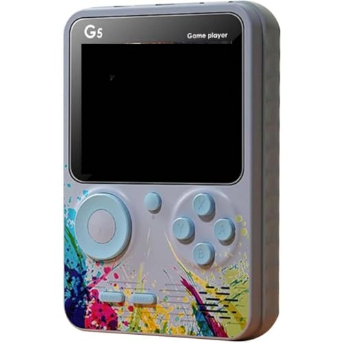 Image of G5 Handheld Game Console for Kids, Retro Gaming Device with 3.0 inch HD Screen, Built-in 500 Classic Games, AV Output, Random Color - Portable Game Player for Boys & Girls, Multicolour