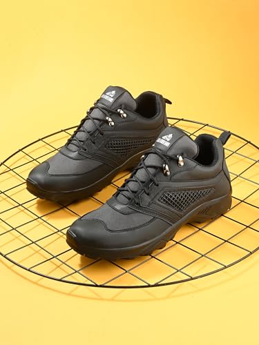 Image of Leo Fitness Outdoor Trekking & Hiking Shoes for Men Waterproof for All-Terrain Grip with Soft Rubber Outsole