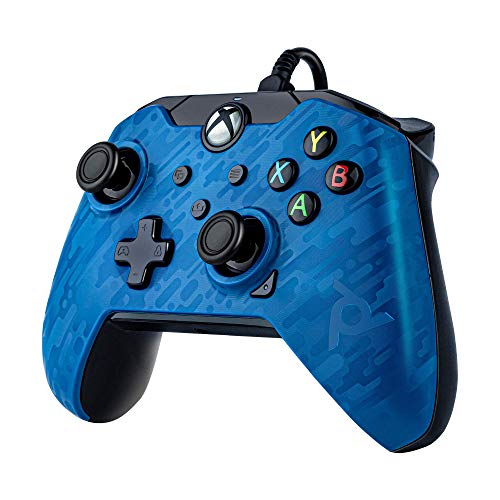 PDP Gaming Wired Controller: Revenant Blue - Xbox Series X|S, Xbox One, Xbox, Windows 10, 049-012-NA