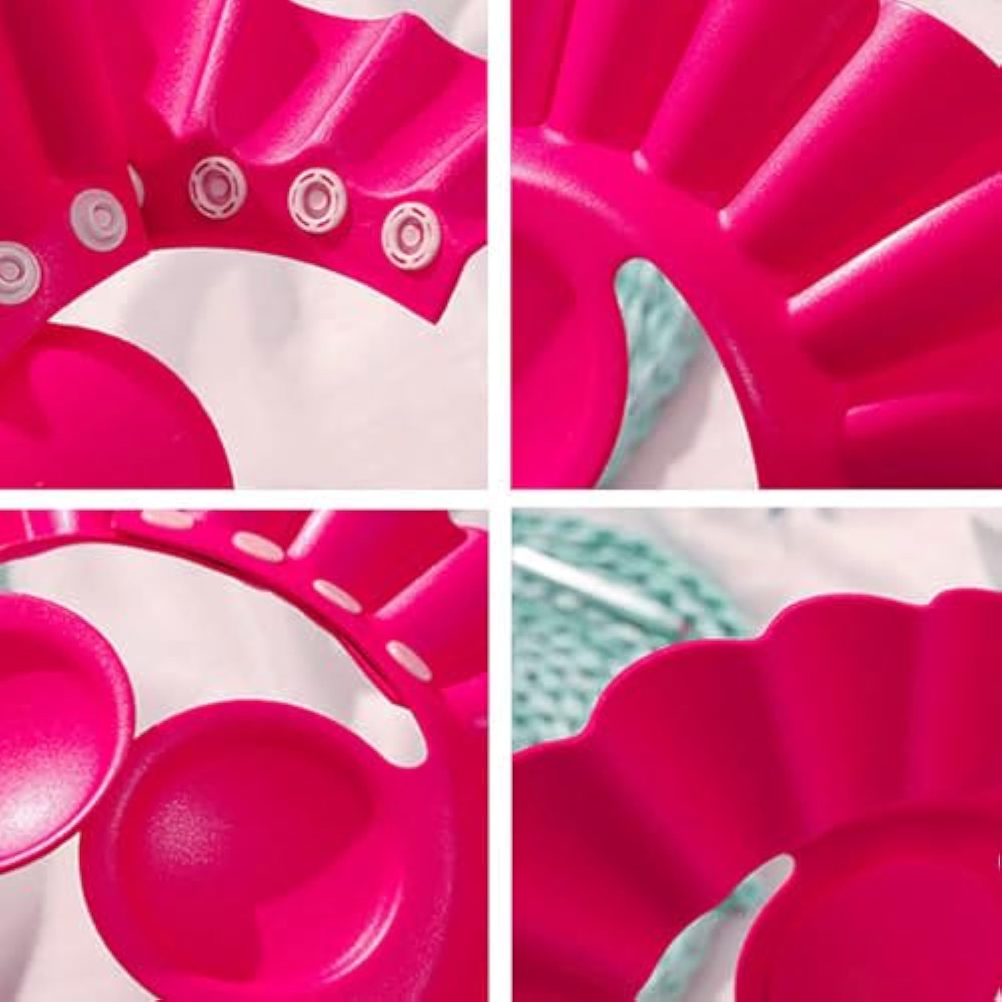 Soft Baby Shower Caps for Splash Fun, Safe Shampoo