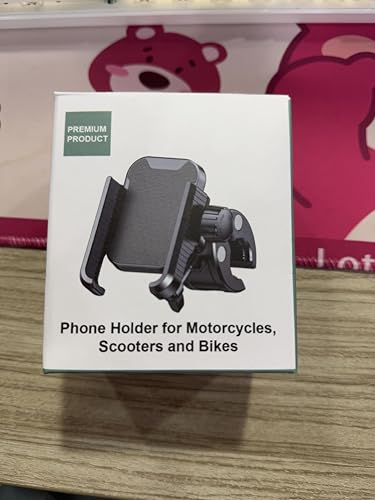 Vexloria Fahrrad Handyhalterung, Motorrad Handyhalterung, Vibrationsgedämpft, 360° Drehbarer Lenker Halter für iPhone 16-12 Pro Max, Samsung und andere Smartphones