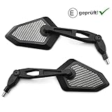 Mit E-Prüfzeichen / legal verwendbar / Spiegel-Kopf 360° einstellbar / Spiegel-Arm verstellbar.