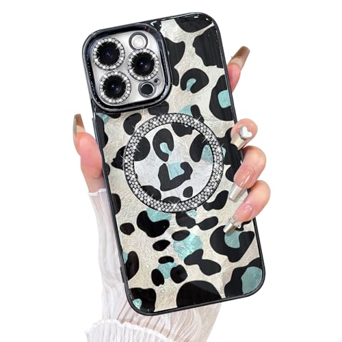 Coque placage diamant iPhone 15 Pro Max époxy luxueuse et magnétique