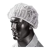 Royal 24 Inch White Bouffant Cap, Disposable and Latex Free, Package of 100