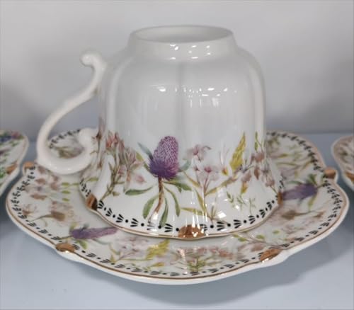 AOBOPOコーヒーカップ・マグ 染付 コーヒーカップ&ソーサーセット 200ml クラシカルなヨーロピアンスタイル