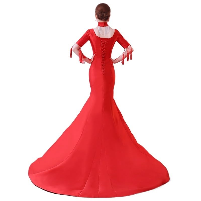 Amazon.com: PNAWLLCF Studio Chinese Dress Show Stage Stage Catwalk Table Dress Red Theme Dress(Large) : Clothing, Shoes & Jewelry Amazon.com: PNAWLLCF Studio Chinese Dress Show Stage Stage Catwalk Table Dress Red Theme Dress(Large) : Clothing, Shoes & Jewelry