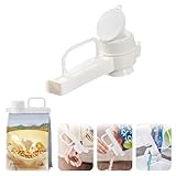 Food Bag Clips With Pour Spout, Food Storage Sealing Clips With Pour Spouts, Snack Clips for Bag With Handle, suitable for small particle food, flour, grains, rice, coffee and other food bags (1pcs)