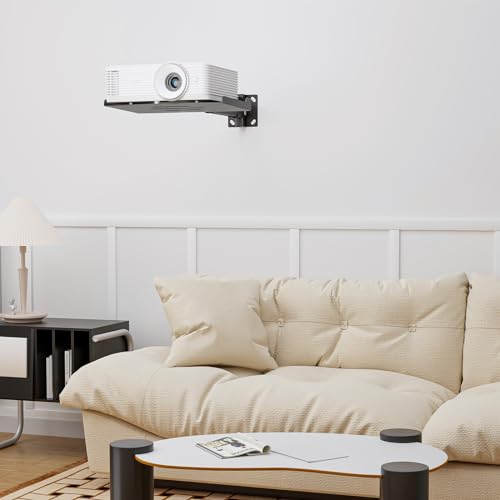 Wali Projector Ceiling Mount Tray,Projector Wall Mount Holds Up To 22Lbs,Height Adjustable Universal Projector Mount 22.76-30.24 Inches thumb #1