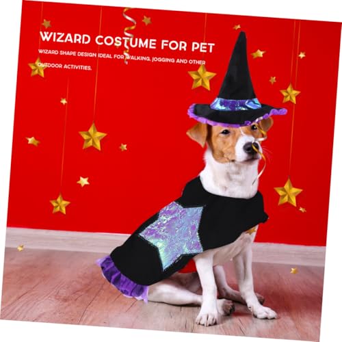 Disfraz de Mago para Perros Talla L Halloween miniatura 6