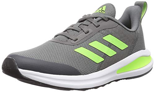 [アディダス] トレーニングシューズ ジュニア フォルタラン ランニング 2020 男の子 女の子 17~25.5cm KXJ73 グレーフォー/シグナルグリーン/フットウェアホワイト(FV2605) 19 cm
