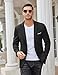 COOFANDY Men's Sport Coats & Blazers Black Casual Suit Jackets Slim Fit Business One Button Sports Coat Black, Large