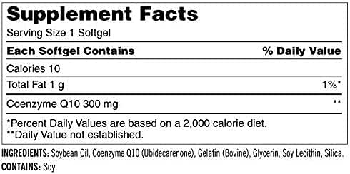 image for MVOWIZON Kirkland Signature Maximum Potency CoQ10 300 mg 100 Softgels 