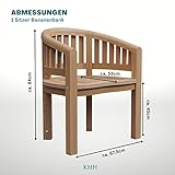 KMH®, Teak Gartensessel Banana (#102138) - 3